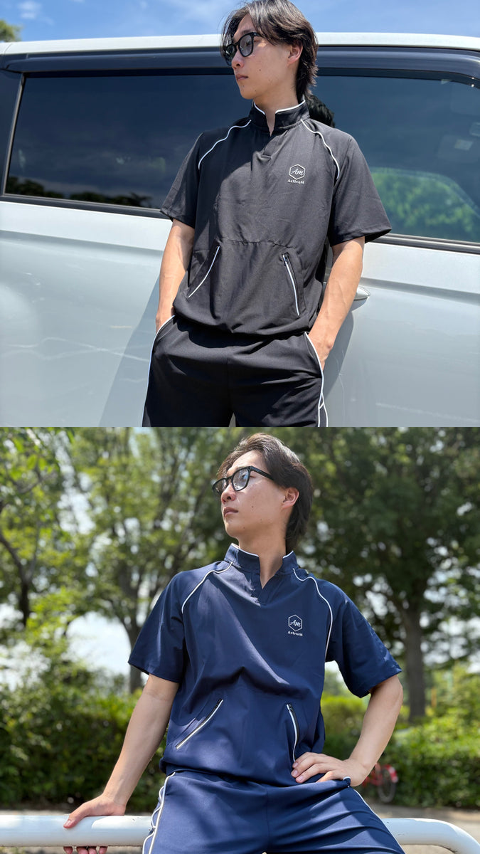 SPLIT NECK SHORT SLEEVE